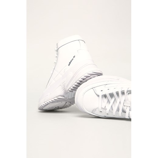 Sneakersy damskie Adidas Originals skórzane białe sportowe wiązane 