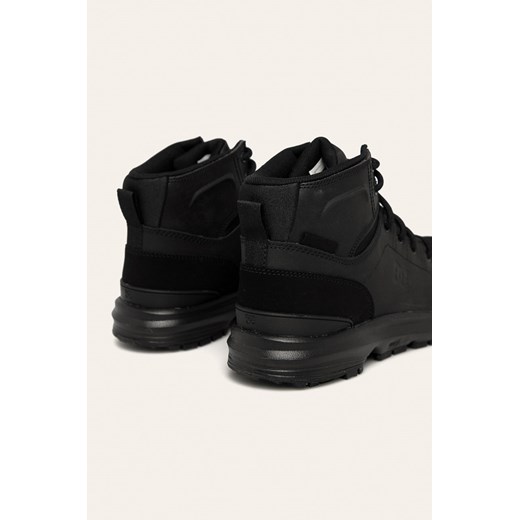 Buty zimowe męskie Dc Shoes skórzane czarne na zimę sportowe 