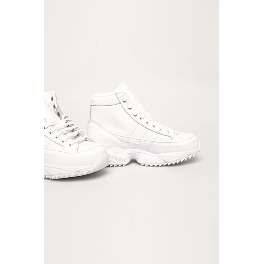 Buty sportowe damskie białe Adidas Originals skórzane sznurowane 