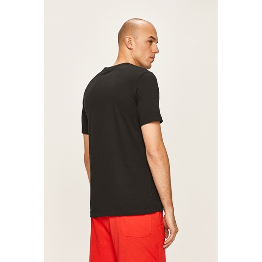 T-shirt męski czarny Jordan z krótkimi rękawami 