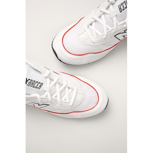 New Balance buty sportowe męskie białe ze skóry ekologicznej 