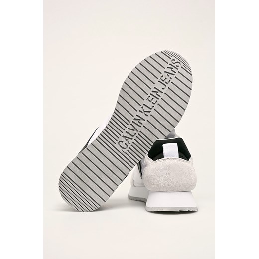 Buty sportowe męskie Calvin Klein zamszowe białe 