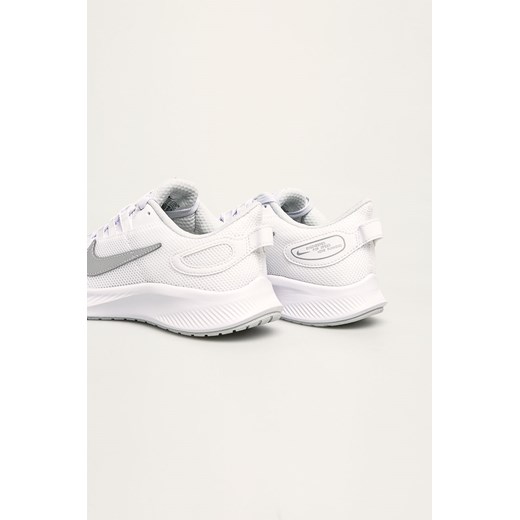 Buty sportowe damskie Nike białe na płaskiej podeszwie wiązane 
