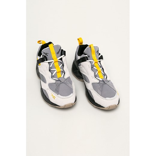 Buty sportowe męskie Reebok Classic szare na wiosnę skórzane sznurowane 