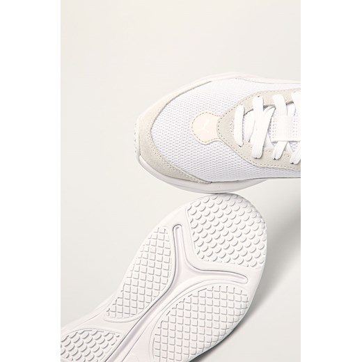 Buty sportowe damskie Puma białe na wiosnę bez wzorów na płaskiej podeszwie 