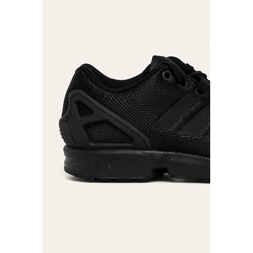 Buty sportowe damskie czarne Adidas Originals zx flux zamszowe bez wzorów płaskie 