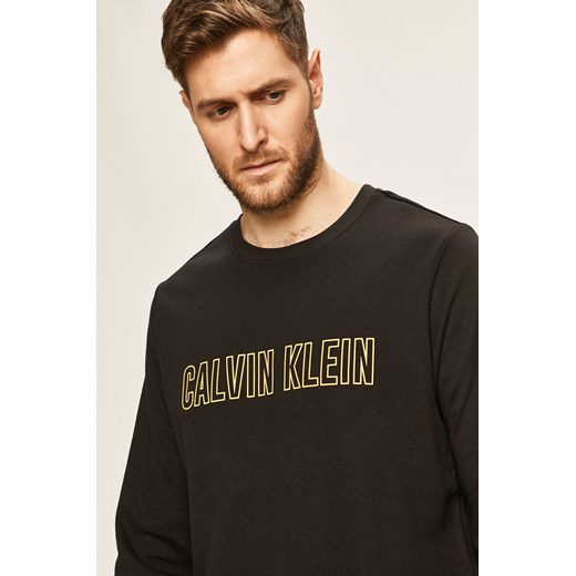 Bluza męska Calvin Klein z dzianiny czarna w stylu młodzieżowym 