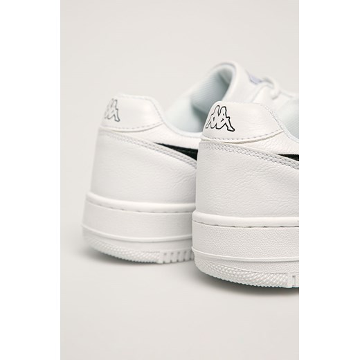 Buty sportowe męskie Kappa białe wiosenne sznurowane ze skóry ekologicznej 