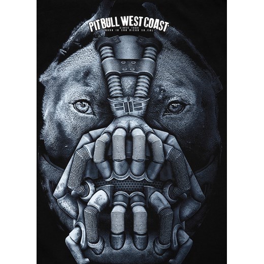 T-shirt męski Pit Bull West Coast z krótkim rękawem z napisami 