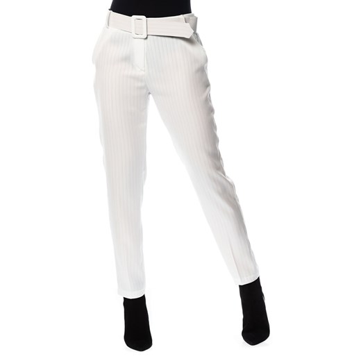 Spodnie "Gloris" w kolorze białym  Scarlet Jones L okazja Limango Polska 