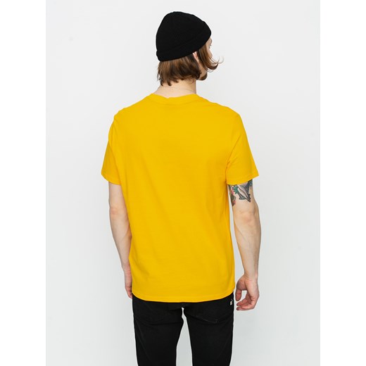 T-shirt męski Champion Legacy z krótkim rękawem żółty wiosenny 