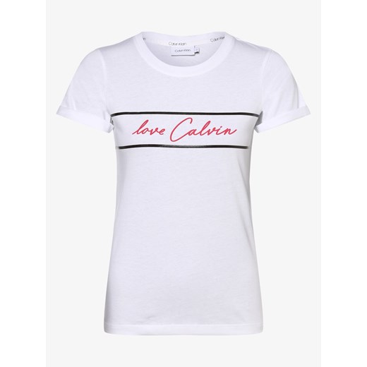 Calvin Klein - T-shirt damski, biały Calvin Klein   vangraaf