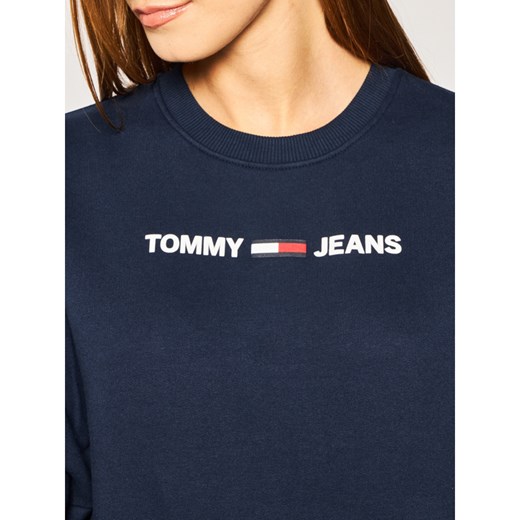 Bluza damska granatowa Tommy Jeans krótka 