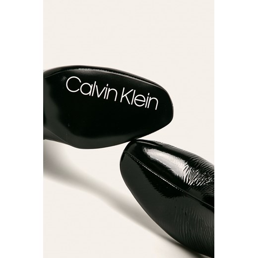 Botki Calvin Klein na zamek eleganckie 