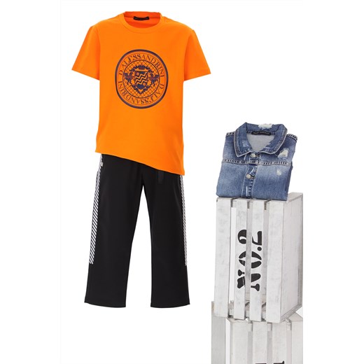 Daniele Alessandri t-shirt chłopięce pomarańczowa 