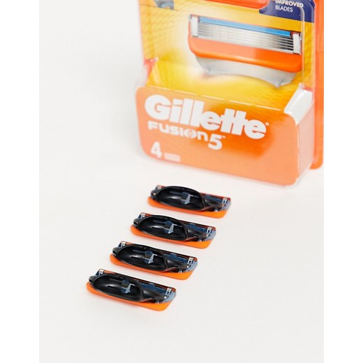 Gillette Fusion – Zestaw 4 wkładów z ostrzami do maszynki do golenia-Brak koloru