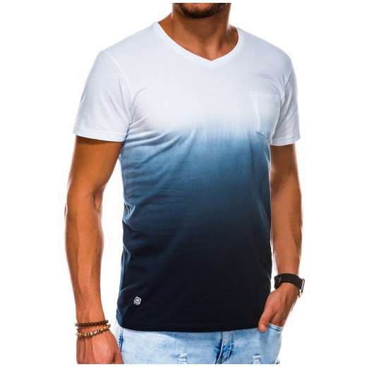 T-shirt męski Ombre casualowy z krótkimi rękawami 