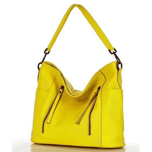 Shopper bag żółta Merg duża bez dodatków 