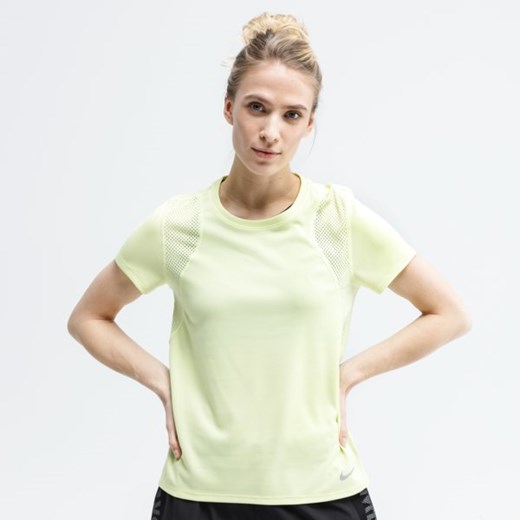 Bluzka damska Nike wiosenna z krótkimi rękawami z okrągłym dekoltem 