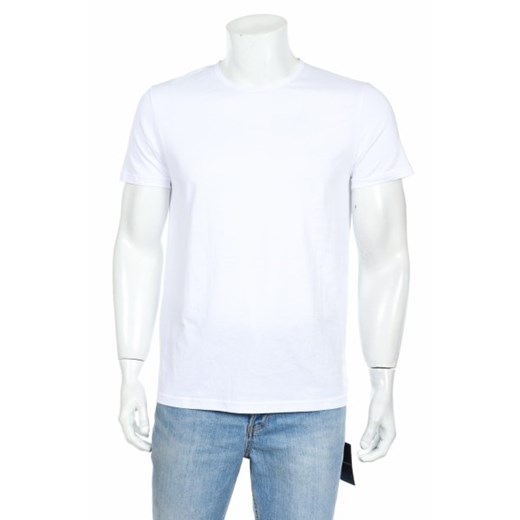 T-shirt męski biały Emporio Armani z krótkimi rękawami casual 