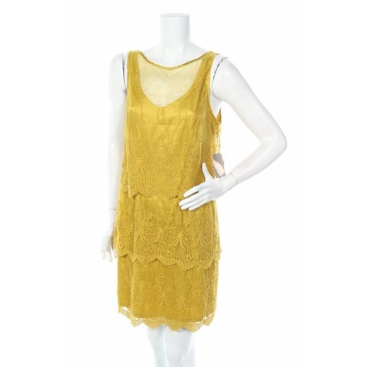 Żółta sukienka Love 21 mini prosta 
