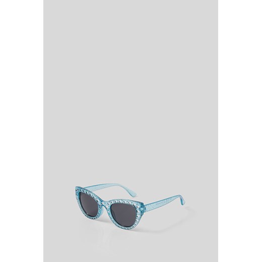 C&A Okulary przeciwsłoneczne-efekt połysku, Niebieski, Rozmiar: 1 rozmiar