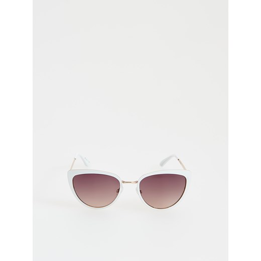 Mohito - Okulary przeciwsłoneczne w stylu retro - Biały  Mohito  
