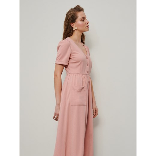 Reserved - Dzianinowa sukienka - Różowy Reserved   