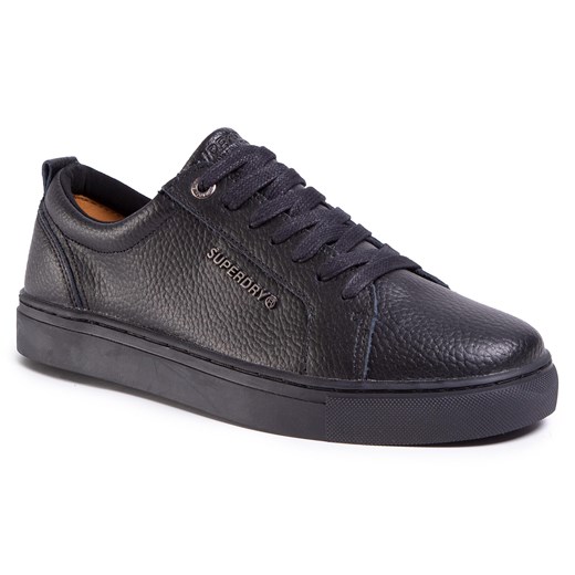 Sneakersy SUPERDRY - Truman Leather Lace Up MF110001A Black 02A