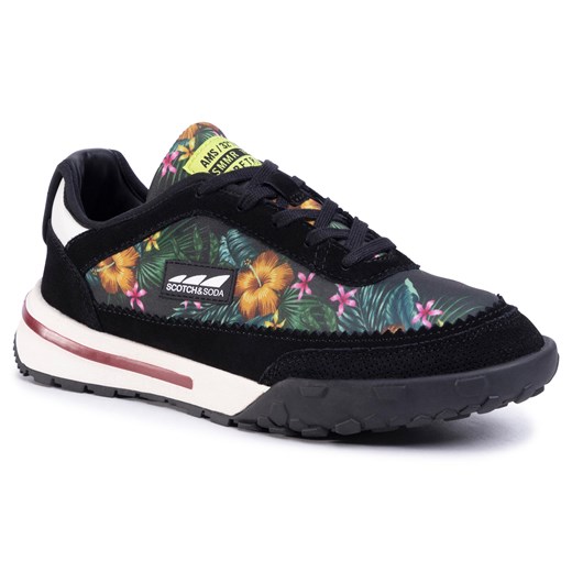 Sneakersy SCOTCH &amp; SODA - Kagann 20837581 Black Flower Print S095