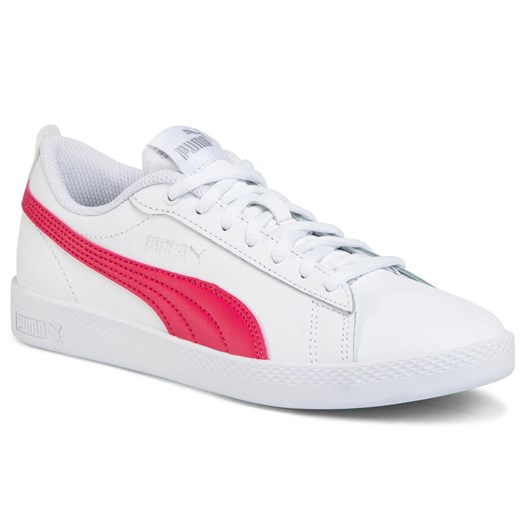 Sneakersy PUMA - Smash Wns v2 L 365208 18 Puma White/Bright Rose/Silvr