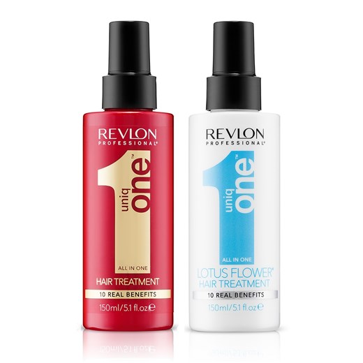 Revlon Uniq One Zestaw: kuracja 10 w 1 150ml + kuracja kwiat lotosu 150ml