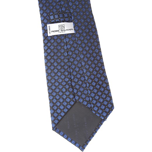 Krawat Balmain niebieski w abstrakcyjnym wzorze 