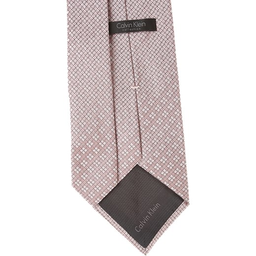 Różowy krawat Calvin Klein 