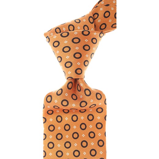 Krawat Isaia pomarańczowa 