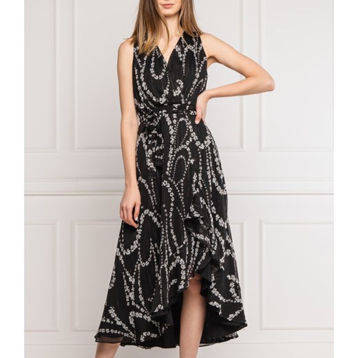 Sukienka Marella w abstrakcyjne wzory bez rękawów z dekoltem w literę v 