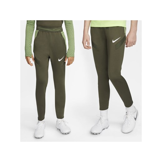 Spodnie dziewczęce Nike zielone w nadruki 