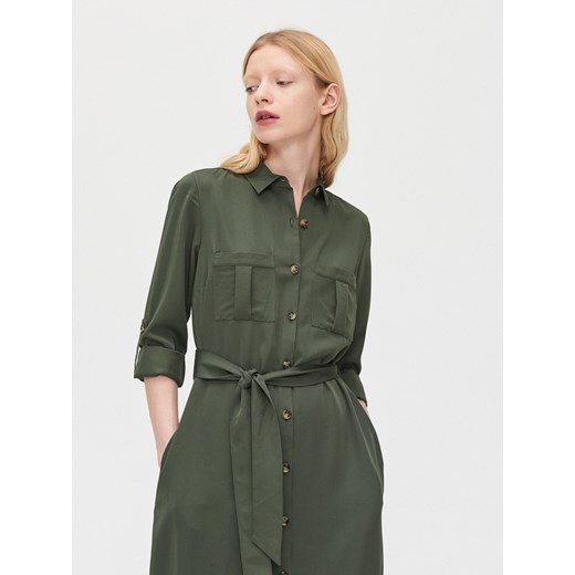 Cropp - Szmizjerka maxi - Khaki Cropp   