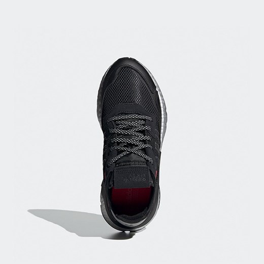 Buty sportowe damskie Adidas Originals czarne sznurowane gładkie 