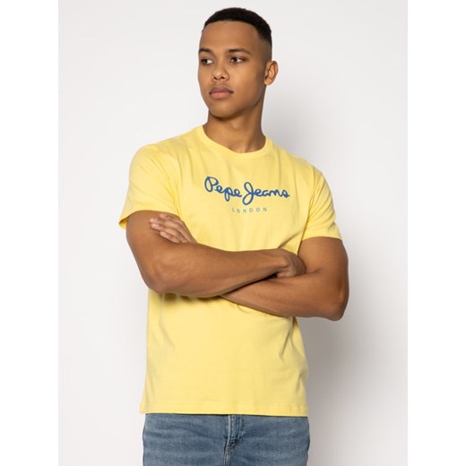 Pepe Jeans T-Shirt Eggo PM500465 Żółty Regular Fit