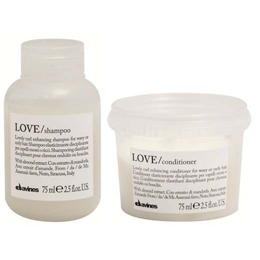 Davines Love Curl | Minizestaw podkreślający skręt włosów: szampon 75ml + odżywka 75ml