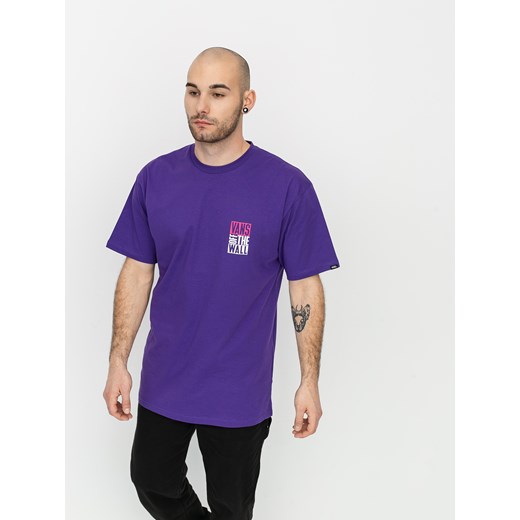 T-shirt męski Vans fioletowy z krótkim rękawem 