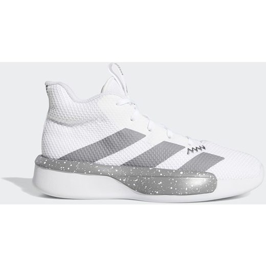 Buty sportowe dziecięce Adidas gładkie białe wiązane na wiosnę 
