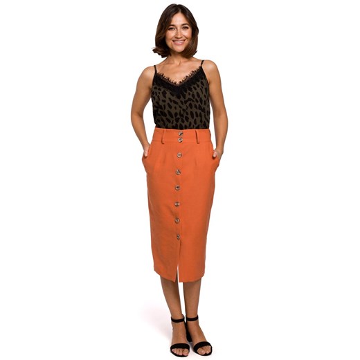 Pomarańczowy spódnica Merg na wiosnę 