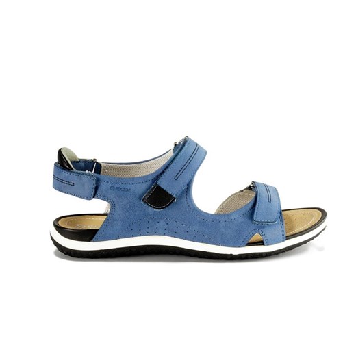 Niebieskie sandały damskie Geox na rzepy 