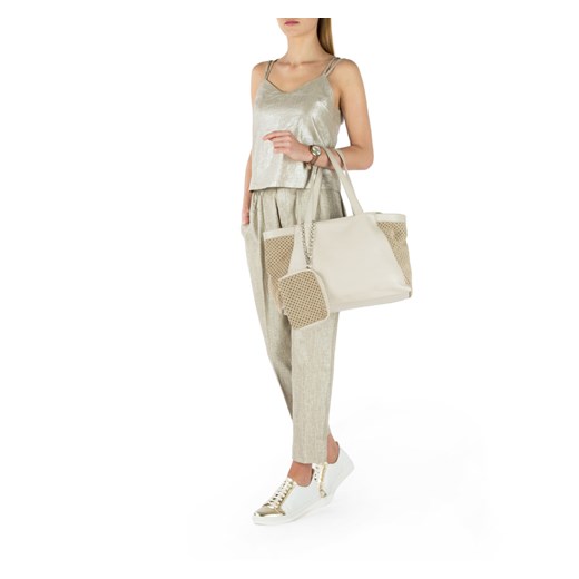 Shopper bag Wittchen matowa elegancka na ramię bez dodatków mieszcząca a4 