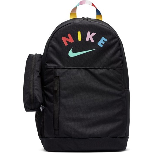Czarny plecak dla dzieci Nike z napisami 