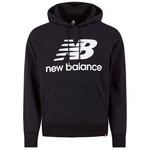 New Balance Bluza Essentials Stacked Logo MT91547 Czarny Relaxed Fit