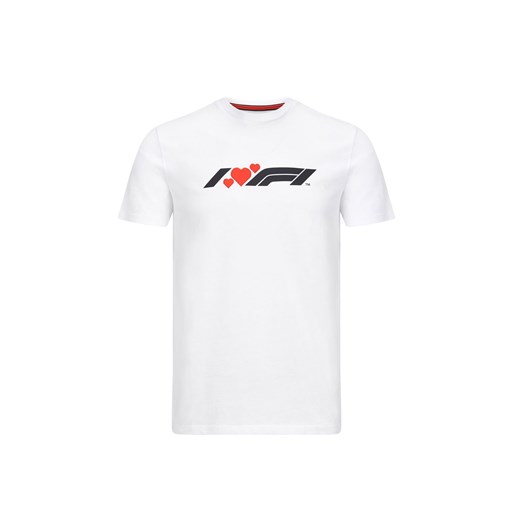 Koszulka T-shirt męska Heart biała Formula 1 2020  Formula 1 S gadzetyrajdowe.pl