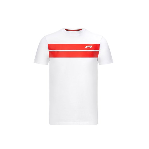 Koszulka T-shirt męska Stripe biała Formula 1 2020 Formula 1  L gadzetyrajdowe.pl